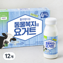 풀무원다논 동물복지 인증목장 요거트, 12개, 200ml
