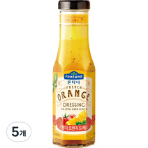 폰타나 프렌치 오렌지 드레싱, 270g, 5개