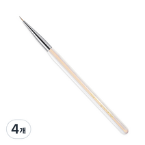 메이브라운 고급모 네일브러쉬 단 세필붓, 4개, 오로라