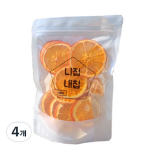 자연푸드팜 니칩내칩 대용량 건조 과일칩 오렌지, 40g, 4개