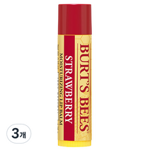 버츠비 모이스처라이징 립 밤, 스트로베리, 4.25g, 3개
