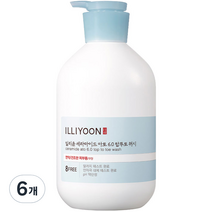 일리윤 세라마이드 아토 6.0 탑투토워시, 1000ml, 6개