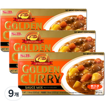 에스앤비 골든카레 순한맛, 220g, 9개