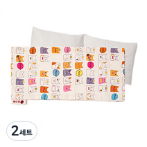 레드빈 눈 찜질팩 팥 + 미야오캣 커버, 2세트