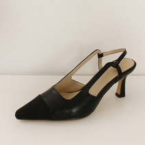 파이 여성용 스틸레토 투톤 슬링백 7cm PR_7018