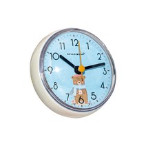 레인보우 귀여운 캐릭터 방수 방습 욕실시계, A타입