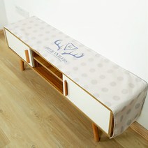 알럽홈 홈인테리어 TV장 매트, 그레이도트