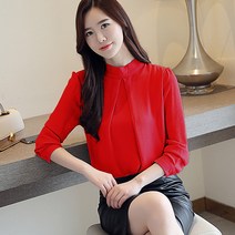 루나걸 델버 주름 블라우스