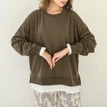 여성용 MA 루즈핏 레이어드 맨투맨