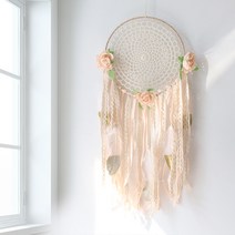 모리앤 플라워 드림캐쳐 조명 마크라메 + 안개등 10구, 혼합색상