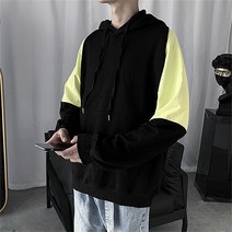 남성용 PDS패션 영 앤 트렌디 캐주얼 배색 후드티