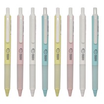 핑크풋 스마일 당근 중성펜 4종 x 2p세트 0.5mm, 화이트, 핑크, 옐로우, 블루, 1세트