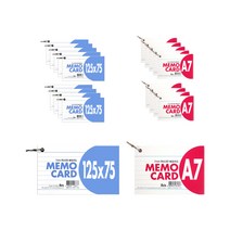 아이비스 미니 메모카드 11887 99매 + 06180 99매, 혼합색상, 10세트
