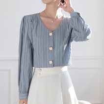 포플러앤씨 모비 주름 블라우스