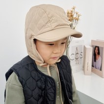 후니네 아동용 누비 귀달이 챙모자