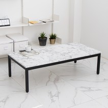 좌탁 소파 사이드 거실 테이블 1200, 비앙코마블 블랙