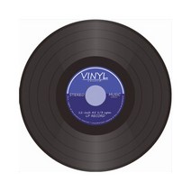 레트로 앤 유니크 바이닐 LP판 라운드 바닥매트 러그