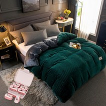 벨벳 프리미엄 이불커버 B14 + 고정클립 6p, 타입3(이불커버)