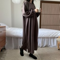 보리맘 기모 시간 빅사이즈 롱 임산부 원피스 a719
