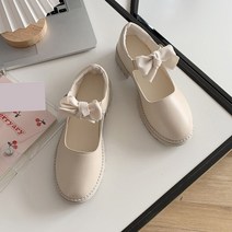 여성용 메리 제인 리본버클 단화 GH35_RD_708
