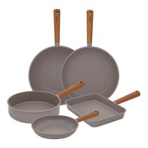 퀸센스 아레나 미드나잇 인덕션 프라이팬 세트 5개, 프라이팬 24cm + 소테팬 24cm + 프라이팬 28cm + 웍팬 28cm + 사각팬 29cm