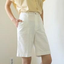 빼빼 여성용 뒷밴딩 면 스판 5부 반바지