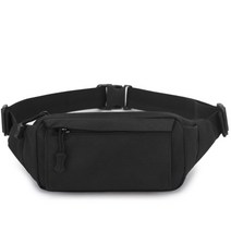 마켓A 멀티툴 밀리터리 전술 포켓 힙색, 블랙