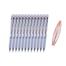 모나미 볼펜 FLIP3 0.5mm 12p + 노크식 수정테이프 SWIP 세트, 라벤더(볼펜), 랜덤발송(수정테이프), 1세트