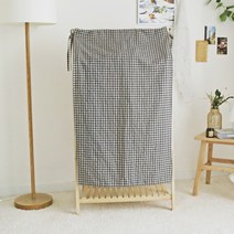 까사베르데 베네 리본 행거 가리개, 체크 브라운