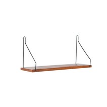 무타공 원목 조립 벽선반 선반걸이, 다크우드