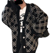 V넥 아크릴 임산부 가디건 WER38