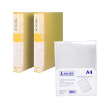 현풍칼라링화일 60매 2p + L홀더 10p, 노랑(화일), 1개