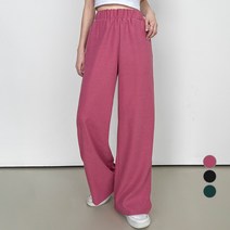 밀키버터 여성용 와이드 밴딩 푸딩 팬츠