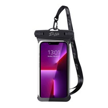 [바디캠방수팩] 이츠라이프 호핑 스마트폰 프리미엄 방수팩, 1개, 블랙