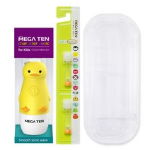 메가텐 음파칫솔 48개월이상 오리 + 칫솔모 2p + 케이스, 1세트