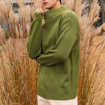 맨타임 남성용 데일리 고급원단 포밍 반폴라 니트 FMM