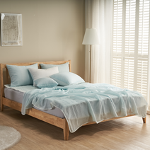 베드앤데코 쿨첵 시어서커 홑이불 세트