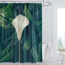 카리스 자연 풍경 디자인 방수 샤워커튼 A07 180 x 200 cm, 1개