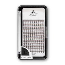 아이트인 10D 0.07 C컬 미세모 셀프 가닥 속눈썹 10mm, 혼합색상, 1개