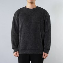 디엘크리 남성용 파스텔 오버핏 라운드 니트 티셔츠