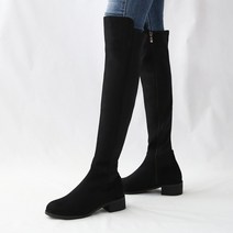 단골언니 소퓨 니하이 스판 스웨이드 롱부츠