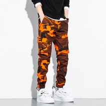 남성용 마켓A 밀리터리 카모 카고팬츠