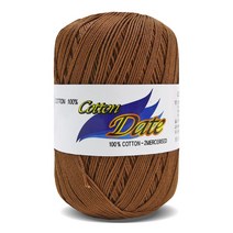 니뜨 코튼 데이트 실 75g, 600 브라운