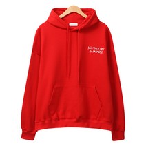 레이먼 피셔 기모 프린팅 오버핏 후드티