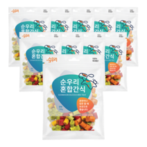 순우리 강아지 소프트 혼합 큐브 간식 100g, 닭고기, 10개