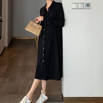 엔프랑 포켓 셔츠 임부복 원피스