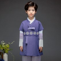 남아용 남회보라띠자수 한복세트 AM147