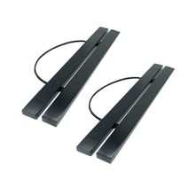 한수오 북유럽 인테리어 우드족자 2p, 블랙