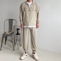 머시따 아노락 바람막이 반집업 + 조거팬츠