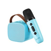 미라클엠 미니 블루투스 마이크 + 스피커 세트, M42(블루)